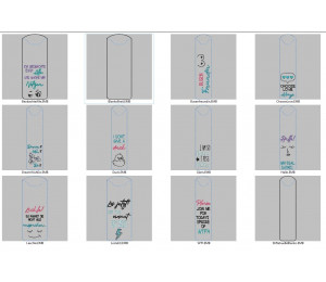 2€ ZUSATZTÜRCHEN 1. Dezember - Stickserie - 12 ITH Stiftehülle Vol. 2